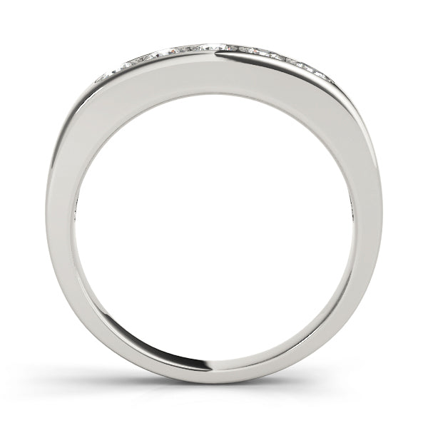 18K White Gold 5-Stone Diamond Wedding Ring