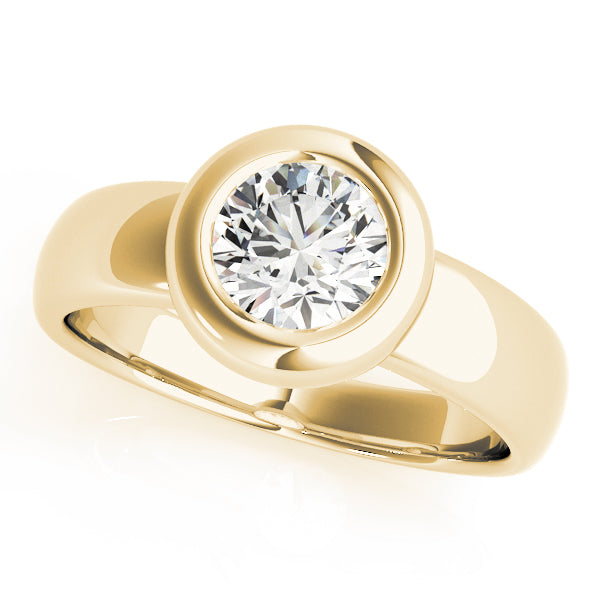 18K Yellow Gold 1 CT Diamond Engagement Ring