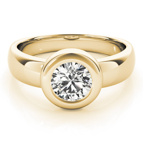 18K Yellow Gold 1 CT Diamond Engagement Ring