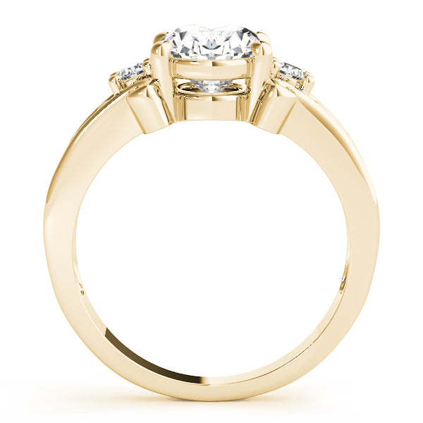 14K Yellow Gold Multi-Diamond Oval Ring