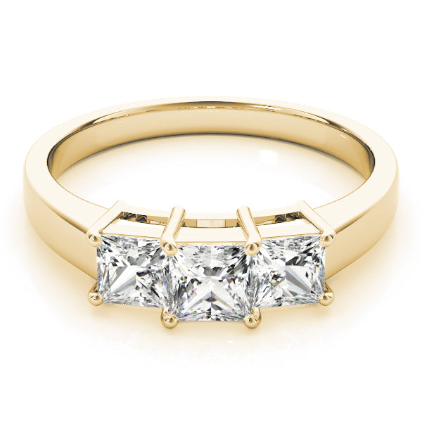 18K Yellow Gold 1.12 ctw Square Diamond Engagement Ring