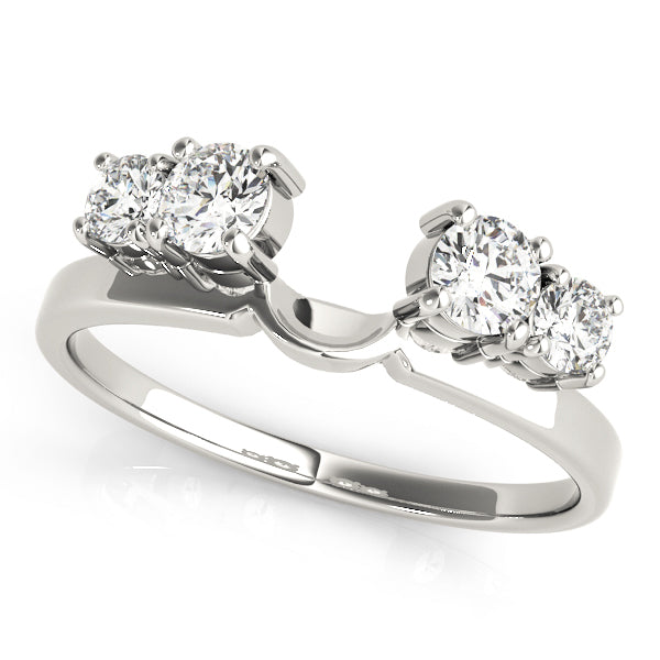 14K White Gold 1 CT Diamond Wedding Ring