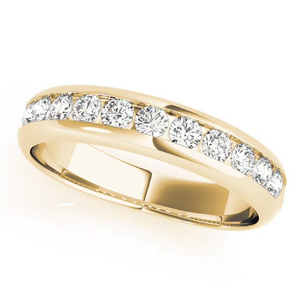 18K Yellow Gold 1ct Diamond Wedding Band