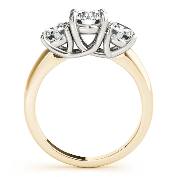 ENGAGEMENT RINGS 3 STONE ROUND