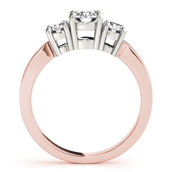 ENGAGEMENT RINGS 3 STONE ROUND
