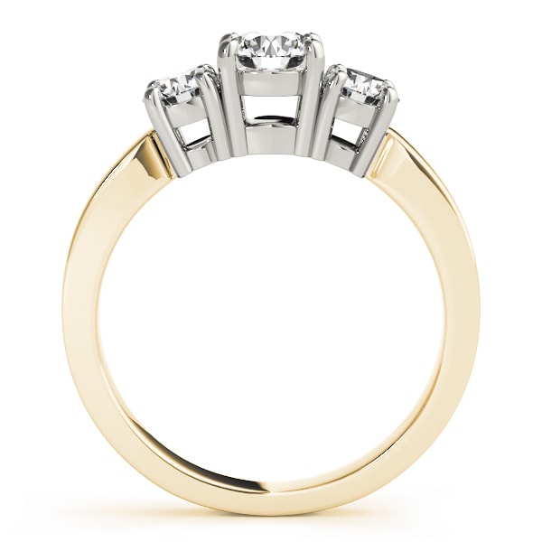 ENGAGEMENT RINGS 3 STONE ROUND