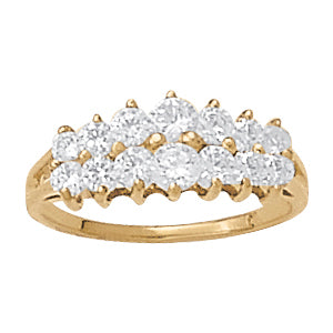 Platinum White Diamond Fashion Ring