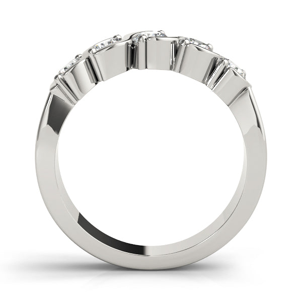 Platinum 1 CT Diamond Multi-Stone Wedding Band