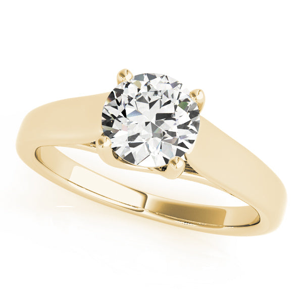 18K Yellow Gold 1ct Diamond Solitaire Engagement Ring