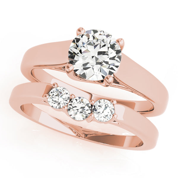 18K Rose Gold 1ct Diamond Solitaire Engagement Ring