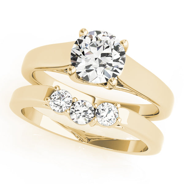 18K Yellow Gold 1ct Diamond Solitaire Engagement Ring