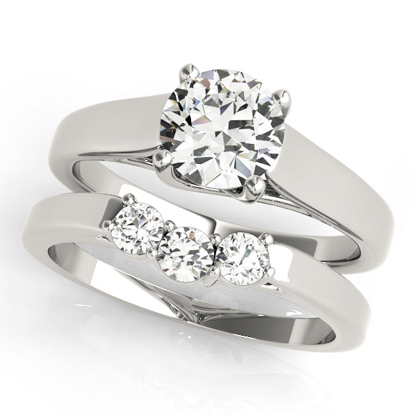 18K White Gold 1ct Diamond Solitaire Engagement Ring