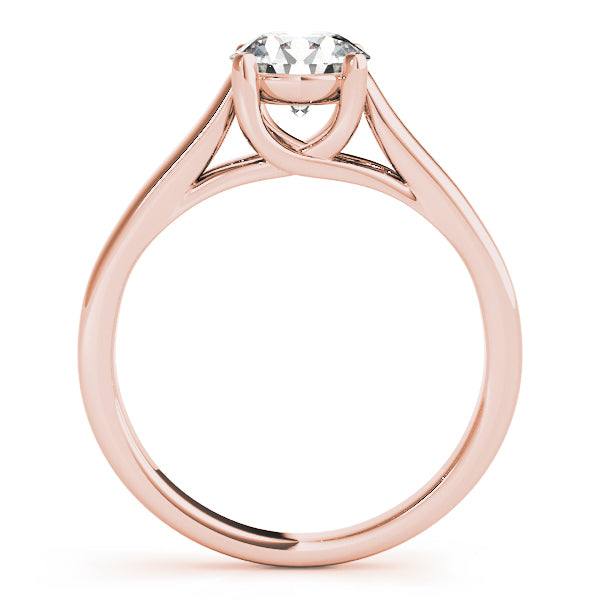 18K Rose Gold 1ct Diamond Solitaire Engagement Ring