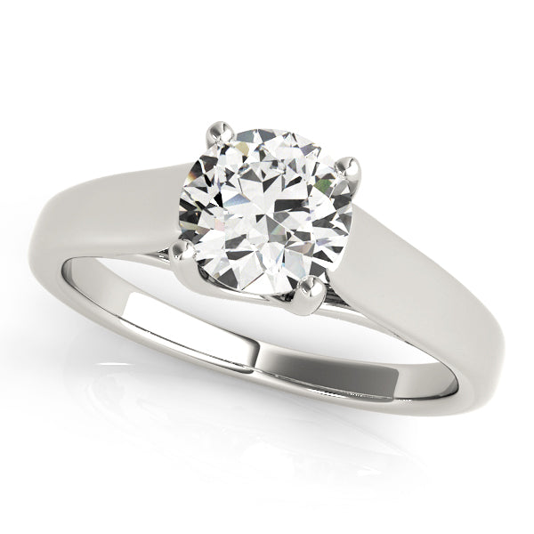 18K White Gold 1ct Diamond Solitaire Engagement Ring