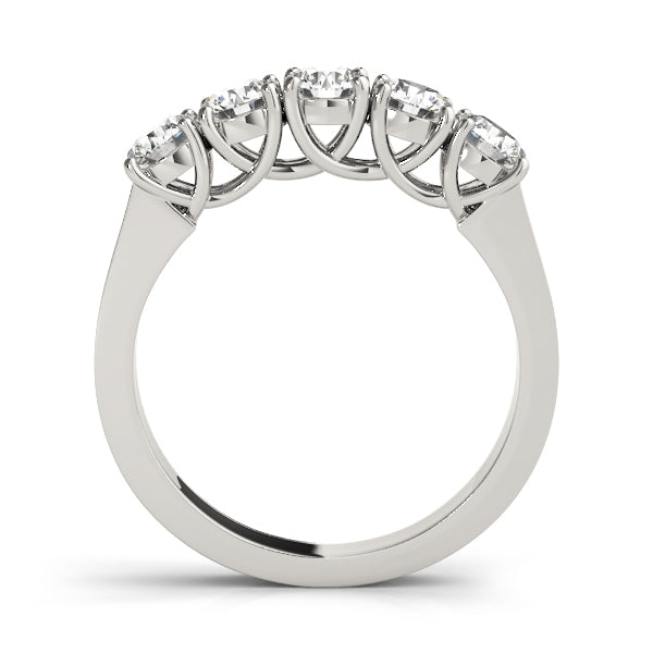 Platinum 1 CT Diamond Multi-Stone Wedding Ring