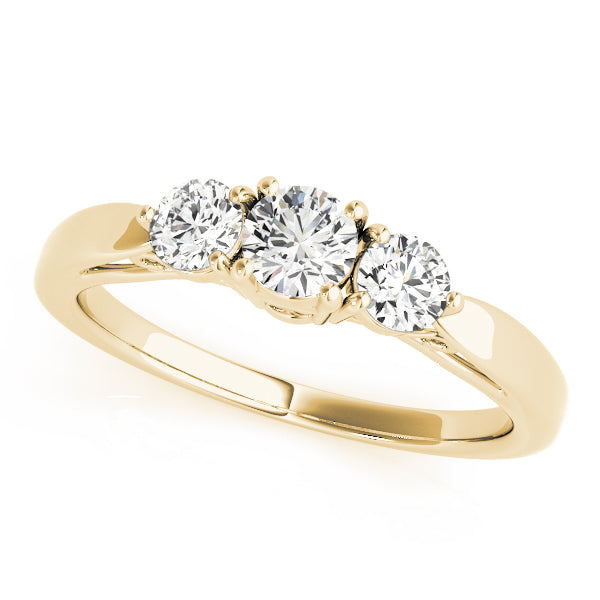 18K Yellow Gold 1.25 ct Round Diamond Engagement Ring