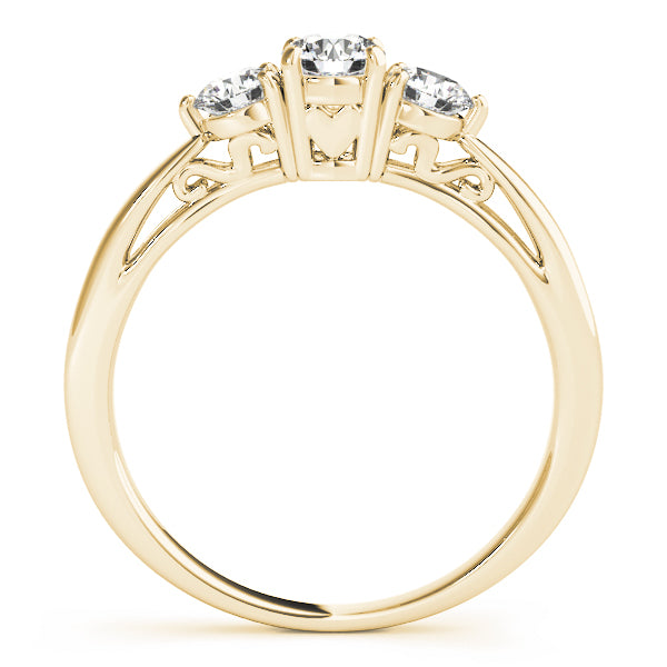 18K Yellow Gold 1.25 ct Round Diamond Engagement Ring