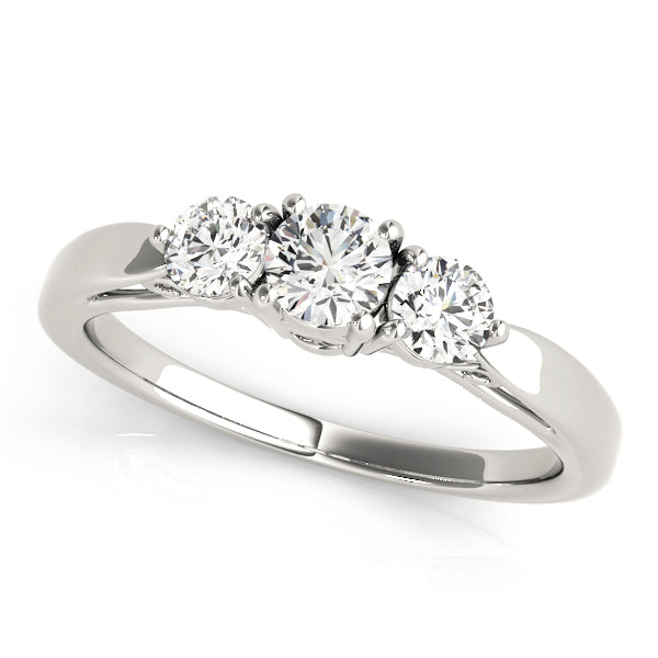 18K White Gold 1.25 ct Round Diamond Engagement Ring