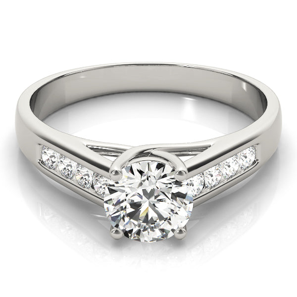 14K White Gold 1.125 ctw Round Diamond Engagement Ring