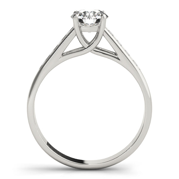Platinum 1 CT Round Diamond Trellis Engagement Ring
