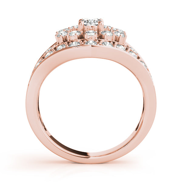 14K Rose Gold Lab Diamond Right Hand Ring