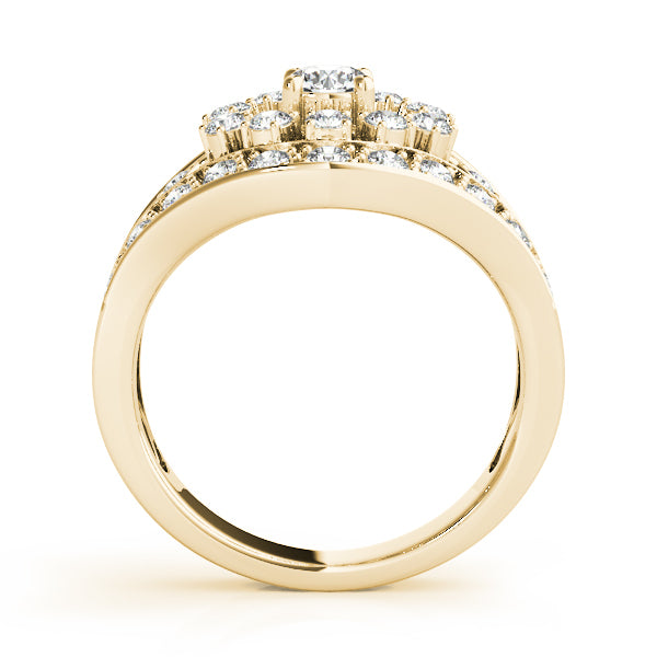 18K Yellow Gold Multi-Diamond Right Hand Ring