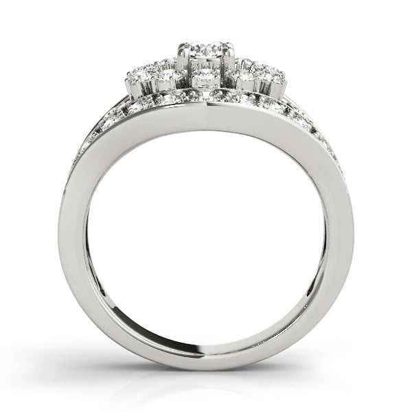 Platinum White Multi-Diamond Right Hand Ring