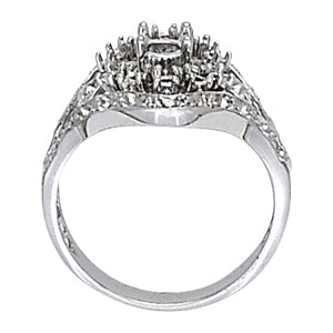 18K White Gold 1 CT Diamond Fashion Ring