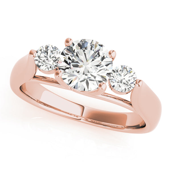 18K Rose Gold 1.25ctw Diamond Engagement Ring