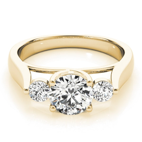 ENGAGEMENT RINGS 3 STONE ROUND