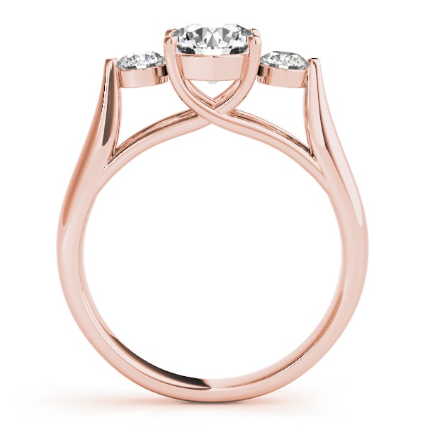 ENGAGEMENT RINGS 3 STONE ROUND