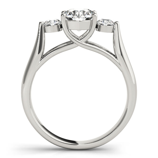 Platinum 1.25 CT Round Diamond Three-Stone Engagement Ring