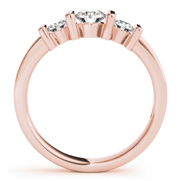 ENGAGEMENT RINGS 3 STONE ROUND