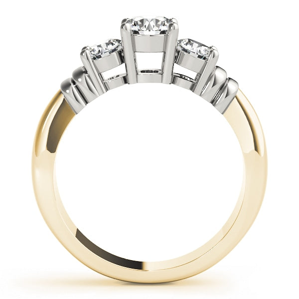 ENGAGEMENT RINGS 3 STONE ROUND
