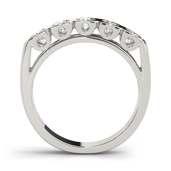14K White Gold 1 ct Diamond Wedding Ring