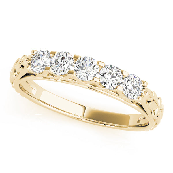 18K Yellow Gold Diamond Wedding Ring
