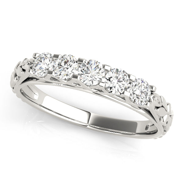 Platinum 0.88 CT Diamond Wedding Band