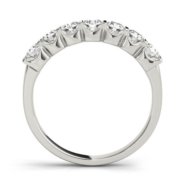 14K White Gold 1 CT Diamond Wedding Band