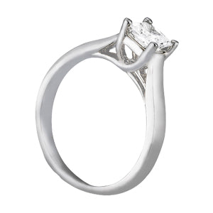 18K White Gold 5/8 ct Diamond Engagement Ring