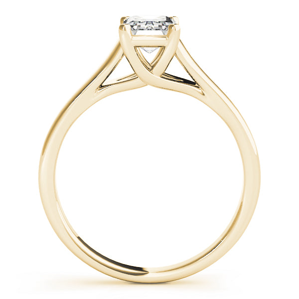 18K Yellow Gold 1 CT Emerald Diamond Engagement Ring