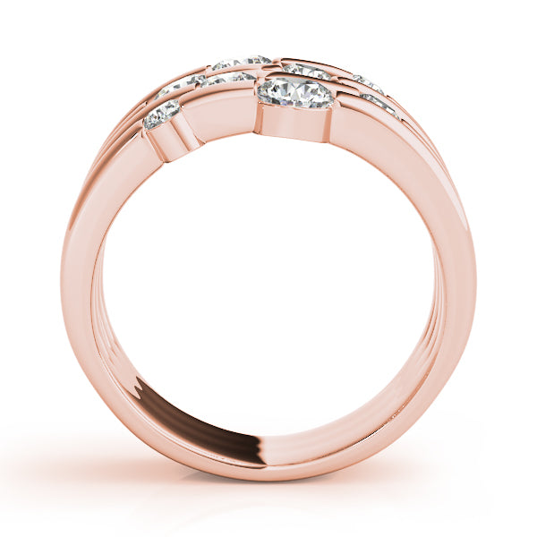 18K Rose Gold 1 CT Diamond Fashion Ring
