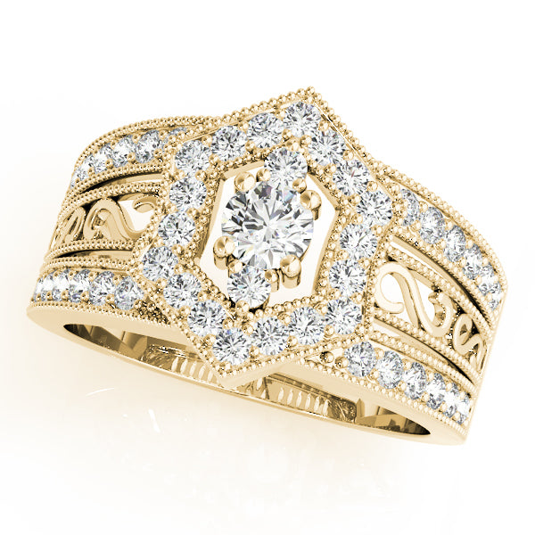 18K Yellow Gold Lab Diamond Fashion Ring