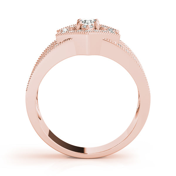 Rose Gold Lab Diamond Right Hand Fashion Ring