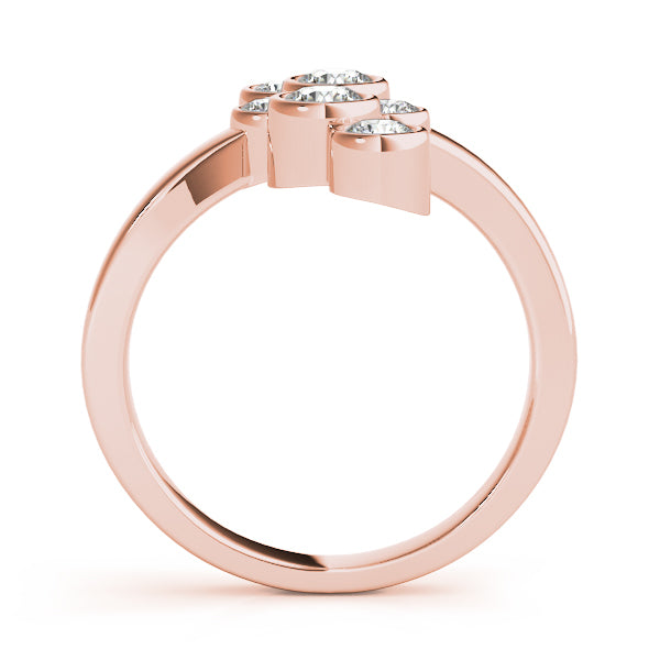 18K Rose Gold Lab Diamond Right Hand Ring