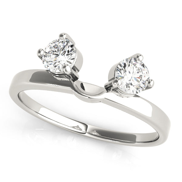 18K White Gold 1/2 CT Diamond Wedding Band