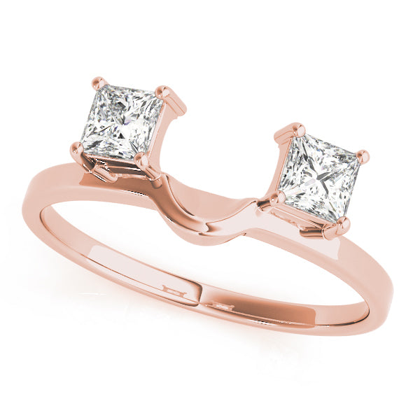 18K Rose Gold 0.87 ct Diamond Wedding Band