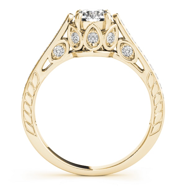 18K Yellow Gold 1 ct tw Vintage Diamond Engagement Ring
