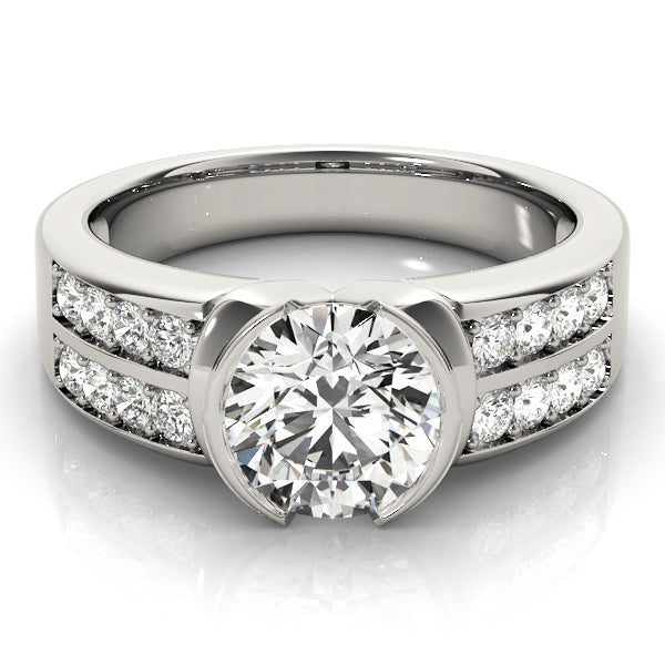 Platinum 1.25 ctw Round Diamond Engagement Ring