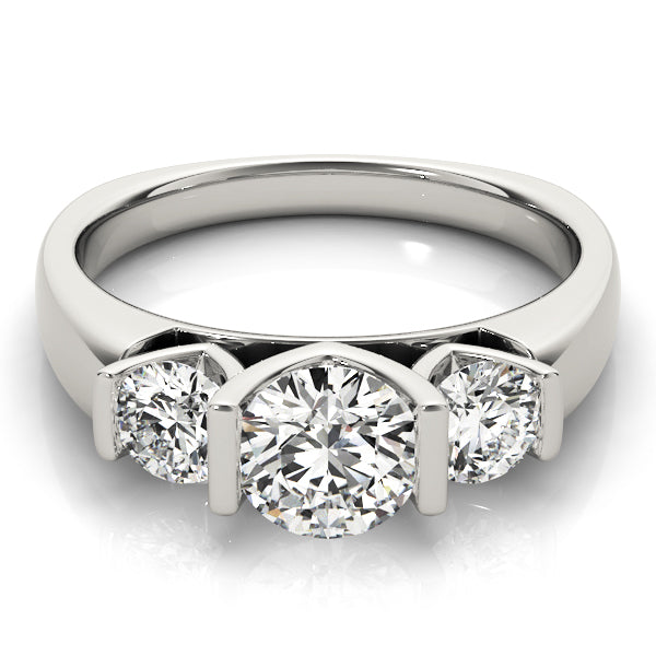 18K White Gold 1.25 ct Round Diamond Engagement Ring