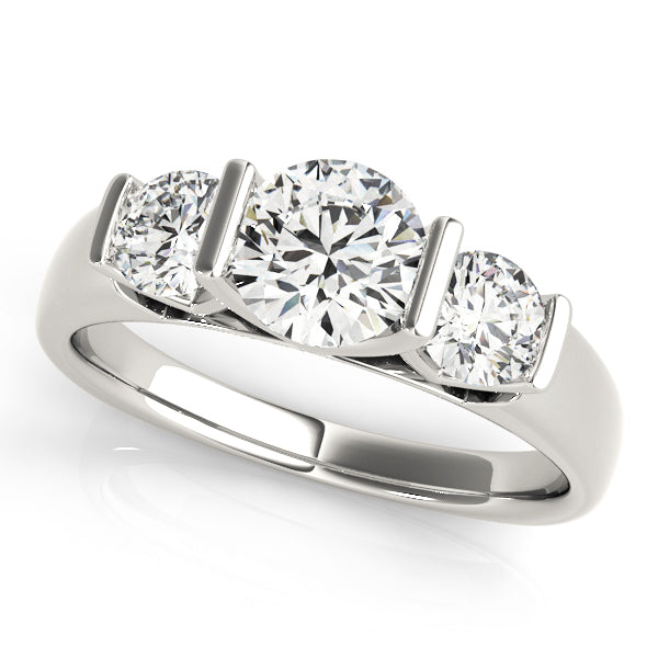 14K White Gold 1.25 ctw Round Diamond Engagement Ring